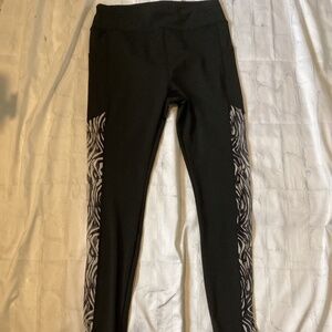 ZEBRA DETAIL LEGGINGS ( Size: X- Large)